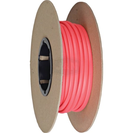 Aftermarket Heat Shrink Tube, 2:1 I.D. Shrink Ratio, 3/16 in I.D. Before Shrinking, Red, 100 ft 606-18028-JN